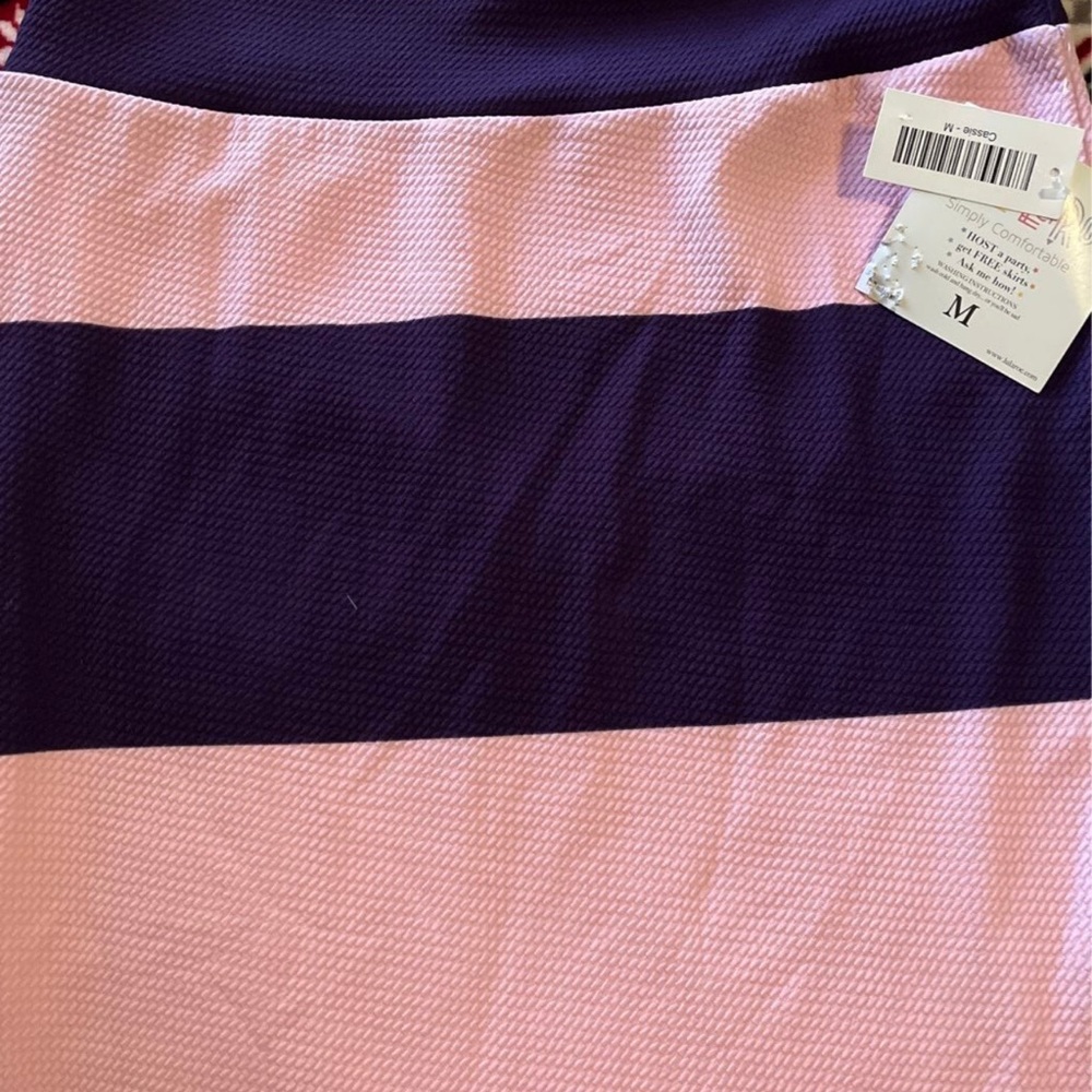 LuLaRoe Pink and Purple Pencil Skirt for Casual Resort Wear